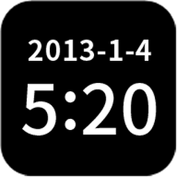 简黑时钟（适配安卓2.2x）